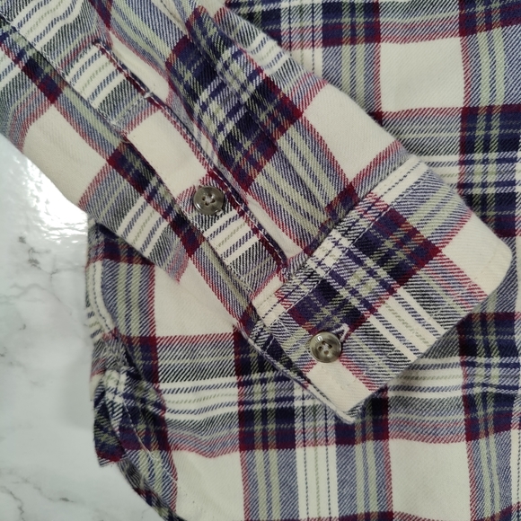 Vans Plaid Flannel Button Up Size Small - Picture 3 of 7